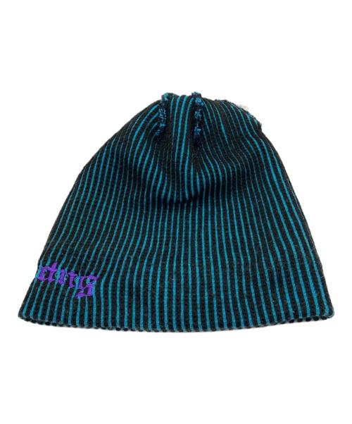 SUPREME（シュプリーム）SUPREME (シュプリーム) 2-Tone Rib Beanie ブラック×ブルーの古着・服飾アイテム
