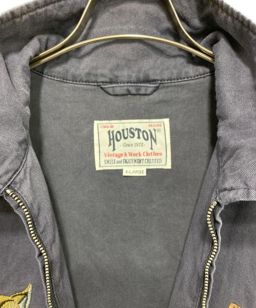 HOUSTON（ヒューストン）HOUSTON (ヒューストン) ピグメント加工 ベトナムジャケット パープル サイズ:XLの古着・服飾アイテム
