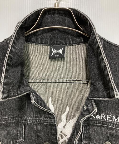 NO REMID（ノーリミッド）NO REMID (ノーリミッド) デニムジャケット ブラック サイズ:Lの古着・服飾アイテム