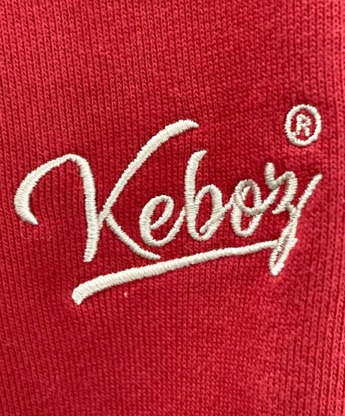 KEBOZ（ケボズ）KEBOZ (ケボズ) BB LOGO SWEAT VARSITY JACKET レッド サイズ:Lの古着・服飾アイテム