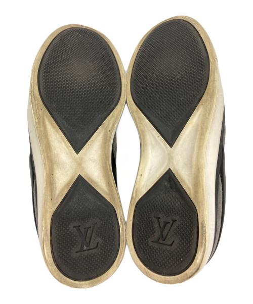 LOUIS VUITTON（ルイ ヴィトン）LOUIS VUITTON (ルイ ヴィトン) ツイスターライン スリッポン グレー×ブラック サイズ:8の古着・服飾アイテム