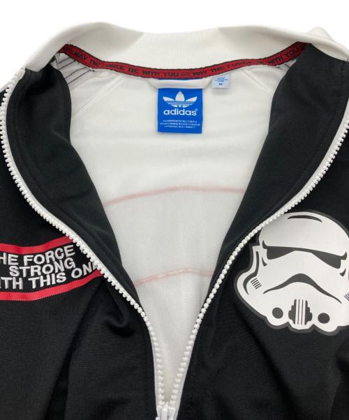 adidas（アディダス）adidas (アディダス) STAR WARS (スターウォーズ) STAR WARS トラックブルゾン ホワイト×ブラック サイズ:Mの古着・服飾アイテム