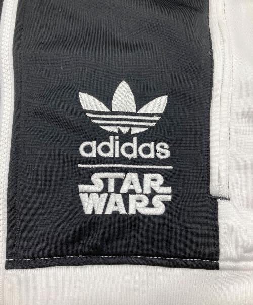 adidas（アディダス）adidas (アディダス) STAR WARS (スターウォーズ) STAR WARS トラックブルゾン ホワイト×ブラック サイズ:Mの古着・服飾アイテム