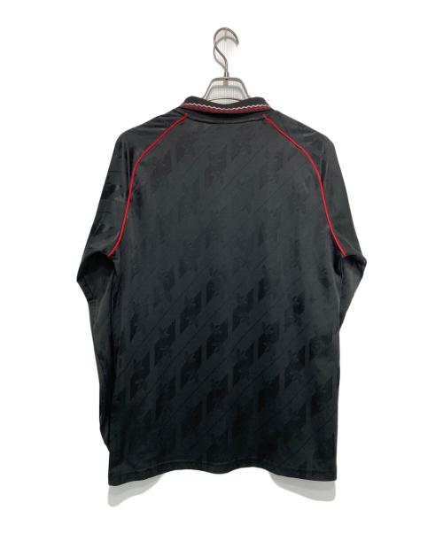 adidas（アディダス）adidas (アディダス) マンチェスターユナイテッドFC LIFESTYLER LS ジャージー ブラック×レッド サイズ:XLの古着・服飾アイテム