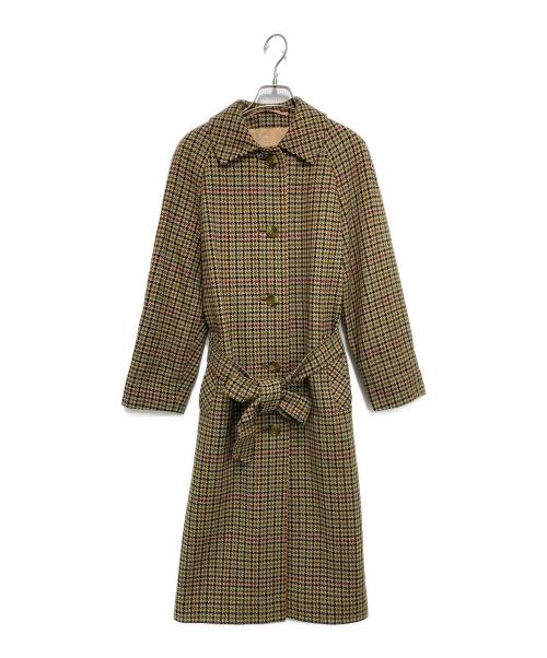 Aquascutum（アクアスキュータム）Aquascutum (アクアスキュータム) ウールステンカラーコート ブラウン サイズ:記載なしの古着・服飾アイテム