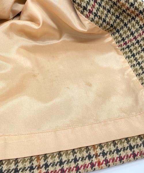 Aquascutum（アクアスキュータム）Aquascutum (アクアスキュータム) ウールステンカラーコート ブラウン サイズ:記載なしの古着・服飾アイテム