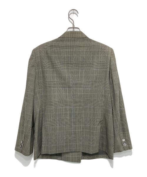 Burberry's（バーバリーズ）Burberry's (バーバリーズ) グレンチェック ジャケット+スカート セットアップ グレー サイズ:9ARの古着・服飾アイテム