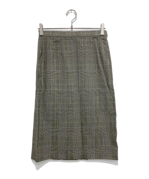 Burberry's（バーバリーズ）Burberry's (バーバリーズ) グレンチェック ジャケット+スカート セットアップ グレー サイズ:9ARの古着・服飾アイテム