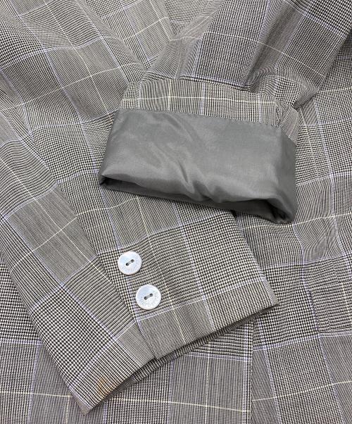 Burberry's（バーバリーズ）Burberry's (バーバリーズ) グレンチェック ジャケット+スカート セットアップ グレー サイズ:9ARの古着・服飾アイテム