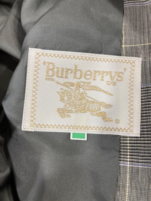 Burberry's（バーバリーズ）Burberry's (バーバリーズ) グレンチェック ジャケット+スカート セットアップ グレー サイズ:9ARの古着・服飾アイテム
