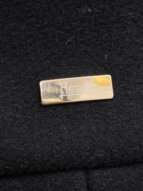 HERNO（ヘルノ）HERNO (ヘルノ) 中綿ライナー付レイヤードコート ブラック×ネイビー サイズ:38の古着・服飾アイテム