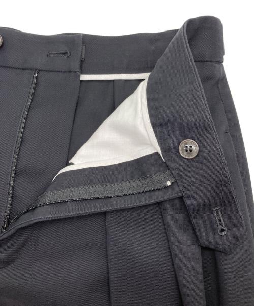 CABAN（キャバン）CABAN (キャバン) コットンギャバジン 2タックロングスカート ネイビー サイズ:Sの古着・服飾アイテム