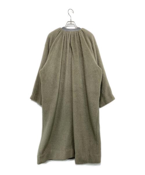 ELENDEEK（エレンディーク）ELENDEEK (エレンディーク) ECO HAIR LEATHER TRIMMING CT グレー サイズ:01の古着・服飾アイテム