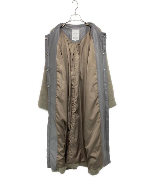 ELENDEEK（エレンディーク）ELENDEEK (エレンディーク) ECO HAIR LEATHER TRIMMING CT グレー サイズ:01の古着・服飾アイテム