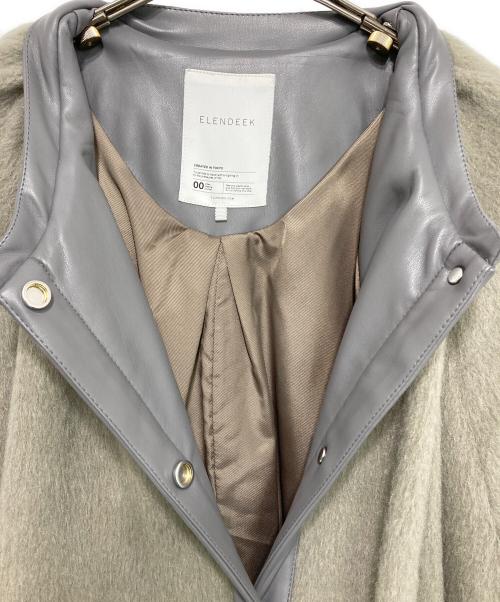 ELENDEEK（エレンディーク）ELENDEEK (エレンディーク) ECO HAIR LEATHER TRIMMING CT グレー サイズ:01の古着・服飾アイテム