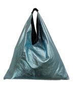 MM6 Maison Margielaエムエムシックスメゾンマルジェラ）の古着「グリッター JAPANESE HANDBAG」｜ブルー