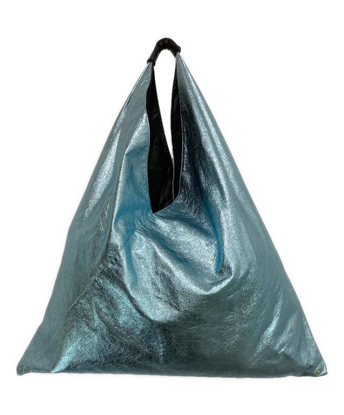 MM6 Maison Margiela（エムエムシックスメゾンマルジェラ）MM6 Maison Margiela (エムエムシックスメゾンマルジェラ) グリッター JAPANESE HANDBAG ブルーの古着・服飾アイテム