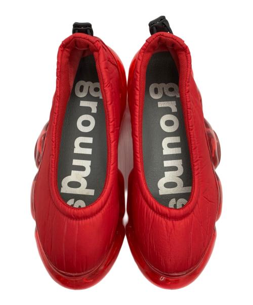 grounds（グラウンズ）grounds (グラウンズ) MOOPIE PUMPS レッド サイズ:24の古着・服飾アイテム