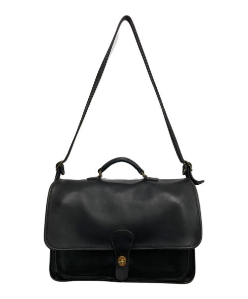 COACH（コーチ）COACH (コーチ) メトロポリタン ブリーフケース ブラック×ゴールドの古着・服飾アイテム