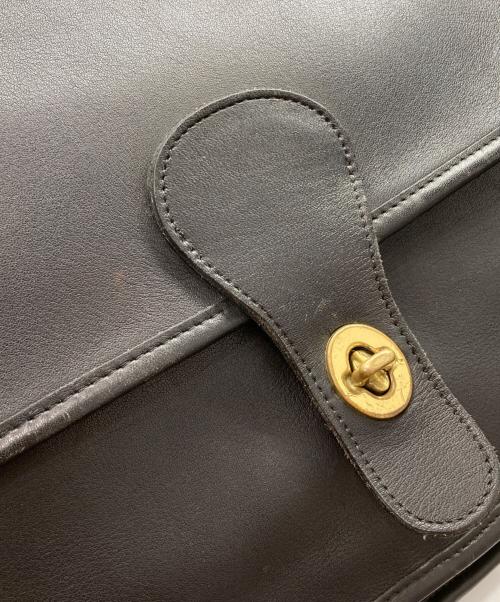 COACH（コーチ）COACH (コーチ) メトロポリタン ブリーフケース ブラック×ゴールドの古着・服飾アイテム