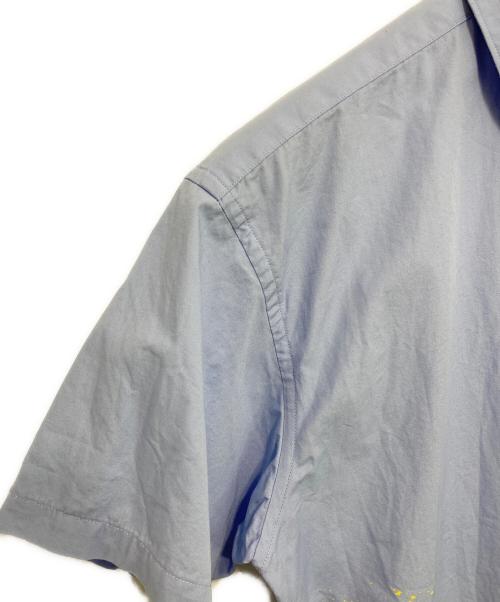 COMME des GARCONS SHIRT（コムデギャルソンシャツ）COMME des GARCONS SHIRT (コムデギャルソンシャツ) プリント加工半袖シャツ スカイブルー×イエロー サイズ:Sの古着・服飾アイテム