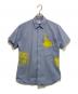 COMME des GARCONS SHIRT（コムデギャルソンシャツ）の古着「プリント加工半袖シャツ」｜スカイブルー×イエロー