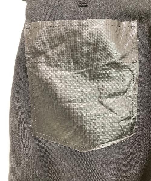 COMME des GARCONS SHIRT（コムデギャルソンシャツ）COMME des GARCONS SHIRT (コムデギャルソンシャツ) polyester twill garment treated EVAバックポケットパンツ ブラック サイズ:Sの古着・服飾アイテム