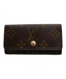 LOUIS VUITTON（ルイ ヴィトン）の古着「ミュルティクレ 4 モノグラム キーケース」｜ブラウン