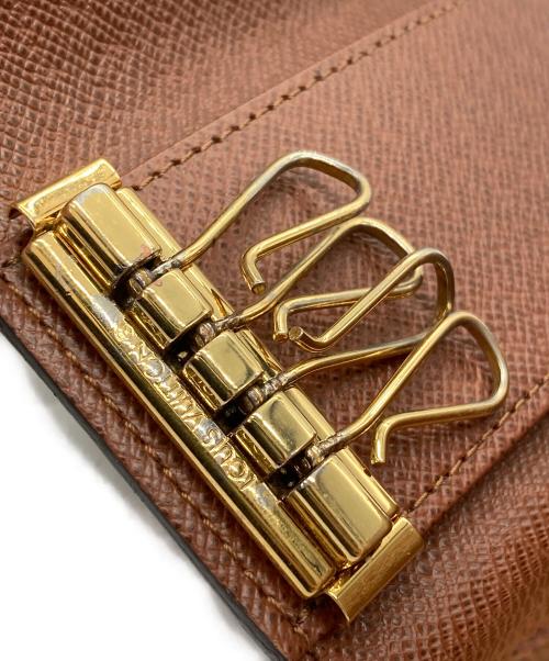 LOUIS VUITTON（ルイ ヴィトン）LOUIS VUITTON (ルイ ヴィトン) ミュルティクレ 4 モノグラム キーケース ブラウンの古着・服飾アイテム