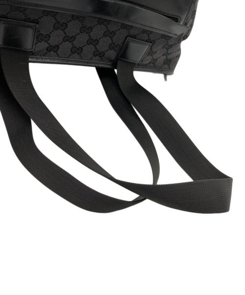 GUCCI（グッチ）GUCCI (グッチ) GGキャンバス トートバッグ ブラックの古着・服飾アイテム