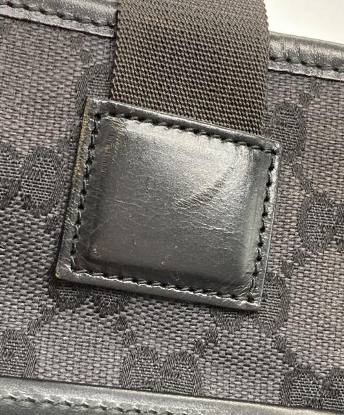 GUCCI（グッチ）GUCCI (グッチ) GGキャンバス トートバッグ ブラックの古着・服飾アイテム