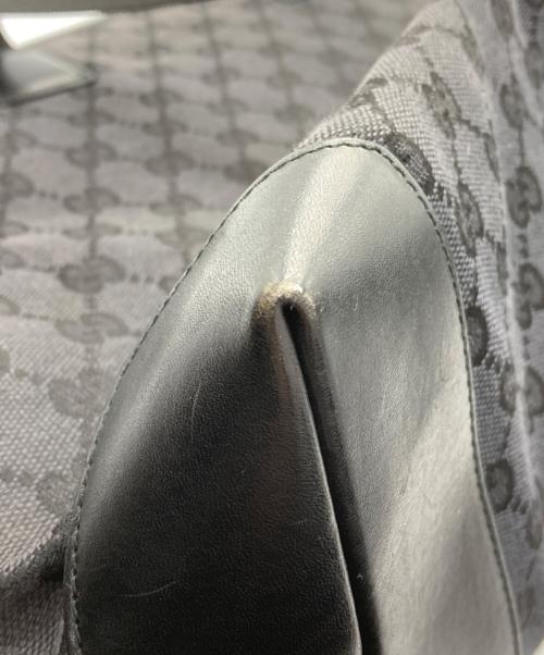 GUCCI（グッチ）GUCCI (グッチ) GGキャンバス トートバッグ ブラックの古着・服飾アイテム