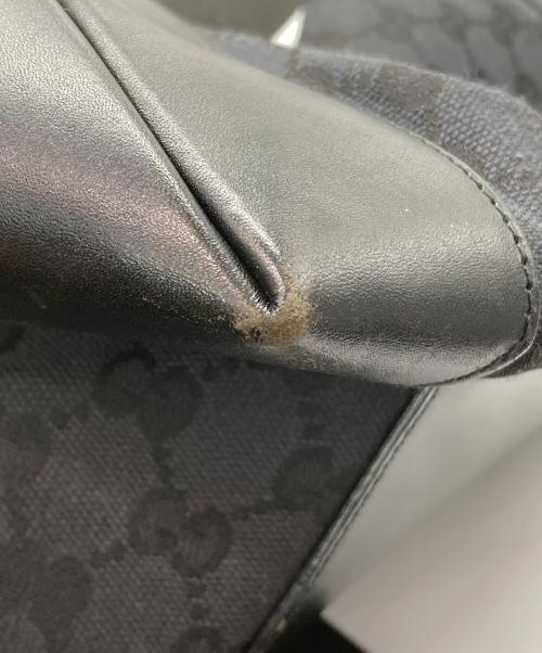 GUCCI（グッチ）GUCCI (グッチ) GGキャンバス トートバッグ ブラックの古着・服飾アイテム