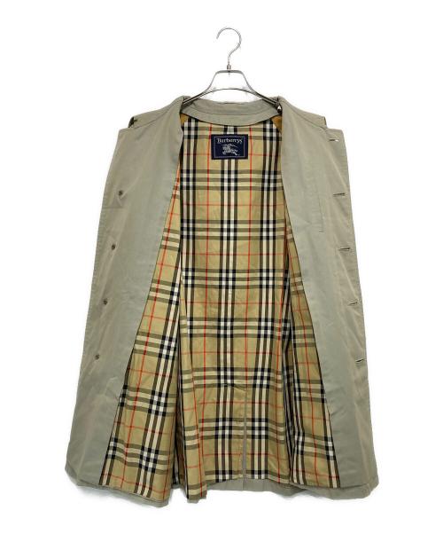 Burberry's（バーバリーズ）Burberry's (バーバリーズ) 裏ノバチェック ステンカラーコート ベージュ サイズ:表記なしの古着・服飾アイテム