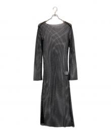 JOSE MOON（ジョゼムーン）の古着「STONE MESH DRESS」｜ブラック