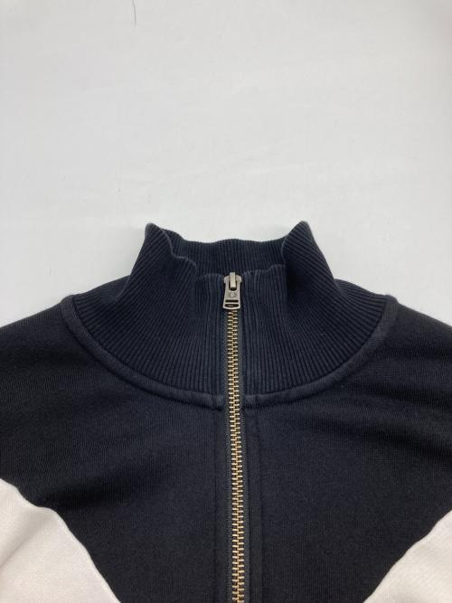 FRED PERRY（フレッドペリー）FRED PERRY (フレッドペリー) ハーフジップスウェット ブラック×グリーン サイズ:Sの古着・服飾アイテム
