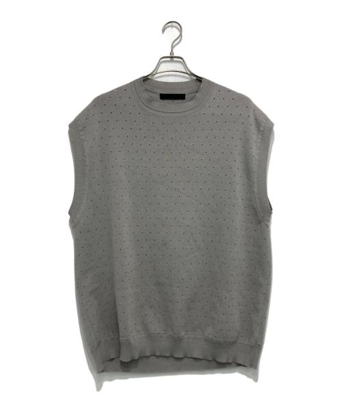 th products（ティーエイチプロダクツ）th products (ティーエイチプロダクツ) Dot Hole Vest グレー サイズ:OSの古着・服飾アイテム