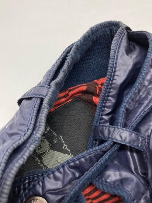 Hysteric Glamour（ヒステリックグラマー）Hysteric Glamour (ヒステリックグラマー) ロゴ刺繍 ジップアップ ナイロンジャケット（ブルゾン） ネイビー サイズ:Mの古着・服飾アイテム
