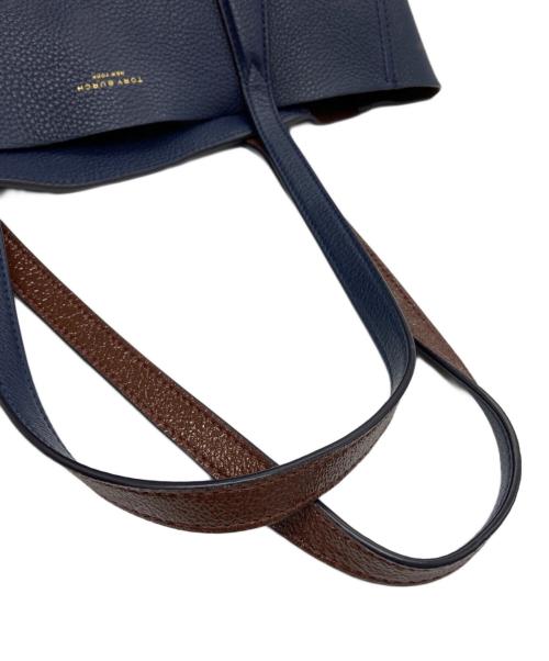 TORY BURCH（トリーバーチ）TORY BURCH (トリーバーチ) トートバッグ ネイビーの古着・服飾アイテム