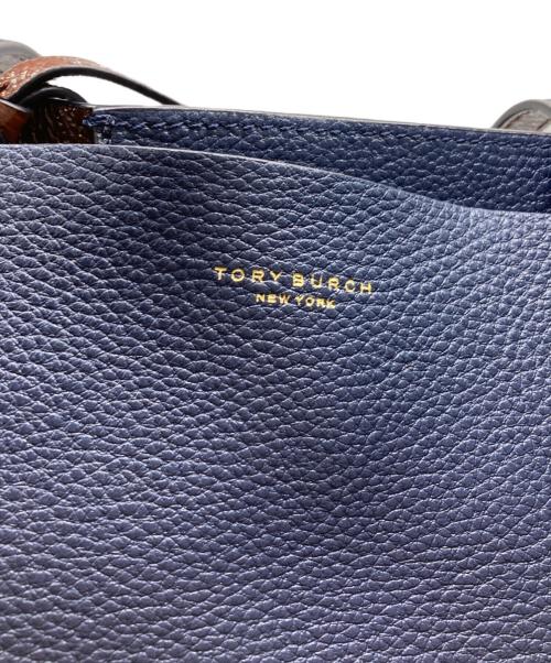 TORY BURCH（トリーバーチ）TORY BURCH (トリーバーチ) トートバッグ ネイビーの古着・服飾アイテム