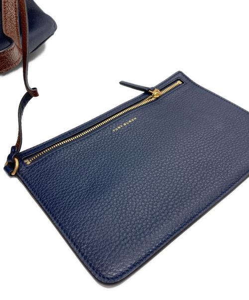 TORY BURCH（トリーバーチ）TORY BURCH (トリーバーチ) トートバッグ ネイビーの古着・服飾アイテム