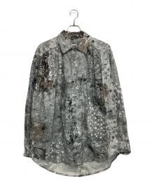 AiE（エーアイイー）の古着「PAINTER SHIRT SNOWBAL SPOT PRINT」｜グレー
