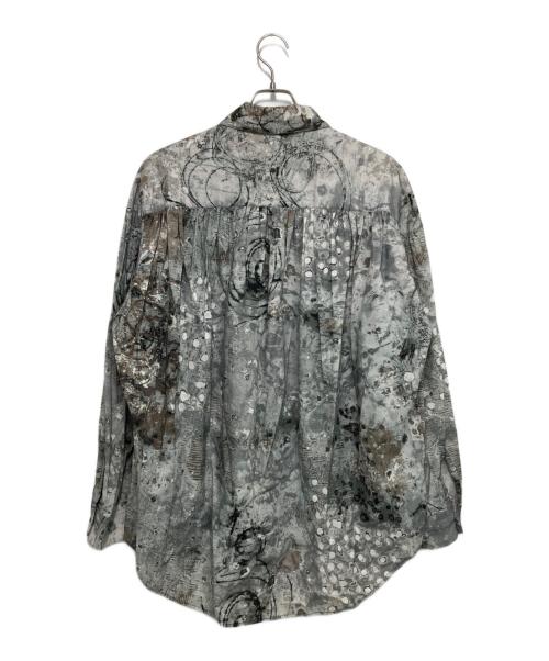 AiE（エーアイイー）AiE (エーアイイー) PAINTER SHIRT SNOWBAL SPOT PRINT グレー サイズ:Mの古着・服飾アイテム