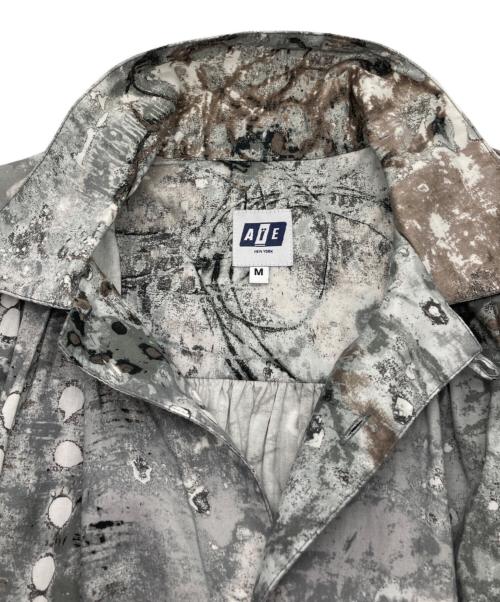 AiE（エーアイイー）AiE (エーアイイー) PAINTER SHIRT SNOWBAL SPOT PRINT グレー サイズ:Mの古着・服飾アイテム