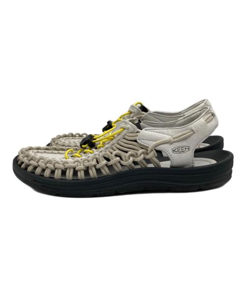 KEEN（キーン）KEEN (キーン) UNEEK VAPOR/CREAM GOLD ホワイト サイズ:US9の古着・服飾アイテム