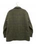 PAPAS (パパス) Harris Tweed (ハリスツイード) 裏ボア パイピング ツイードコート オリーブ サイズ:L：20000円