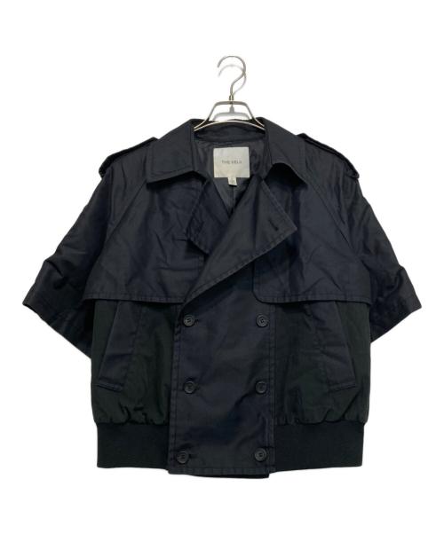 THE KEIJI（ザ・ケイジ）THE KEIJI (ザ・ケイジ) ミリタリー ハーフスリーブ ダブルジャケット ブラック サイズ:1の古着・服飾アイテム