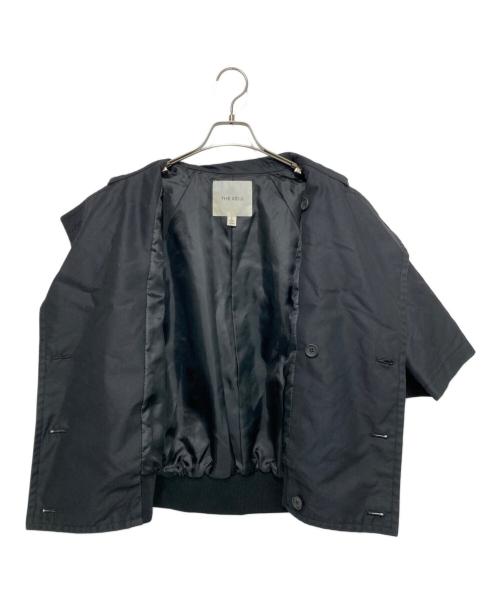 THE KEIJI（ザ・ケイジ）THE KEIJI (ザ・ケイジ) ミリタリー ハーフスリーブ ダブルジャケット ブラック サイズ:1の古着・服飾アイテム