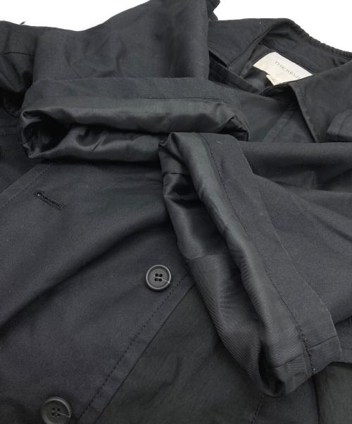THE KEIJI（ザ・ケイジ）THE KEIJI (ザ・ケイジ) ミリタリー ハーフスリーブ ダブルジャケット ブラック サイズ:1の古着・服飾アイテム