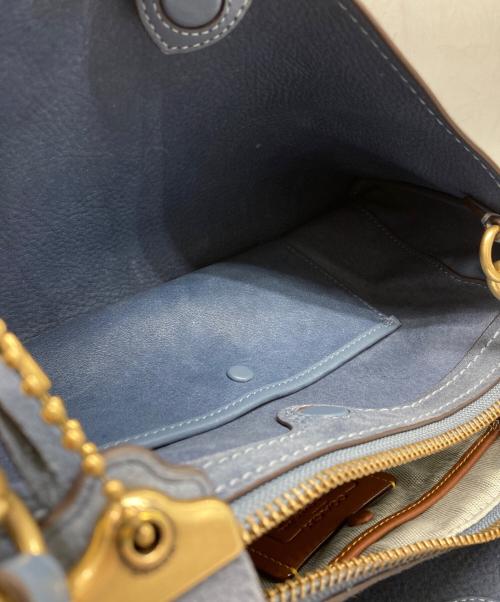 COACH（コーチ）COACH (コーチ) ローグ バッグ 34 ブルーの古着・服飾アイテム